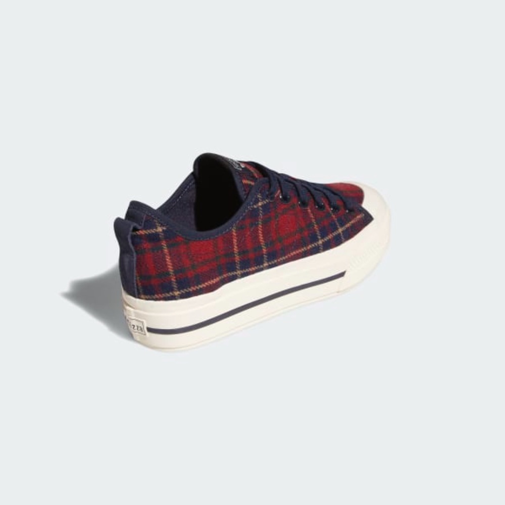 Adidas Nizza RF Platform Low Womens Casual Shoes Red Plaid H02710 NEW Sz 7 - Picture 5 of 8